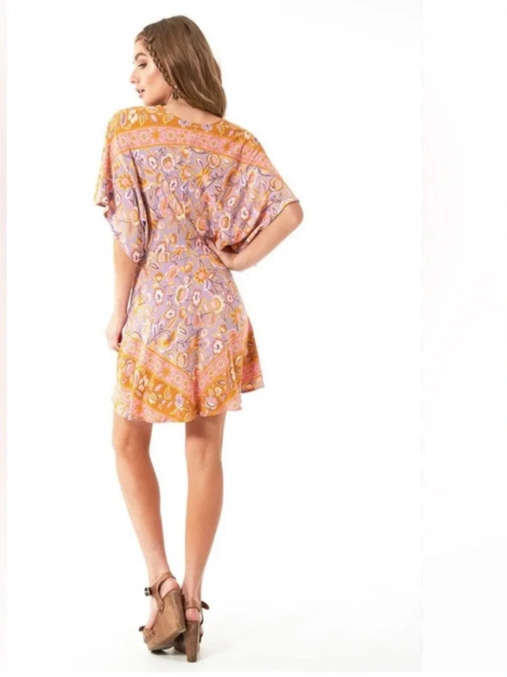 Spell & The Gypsy Lolita Play Dress in Lover Floral Paisley Boho Print Sz S - Picture 3 of 14